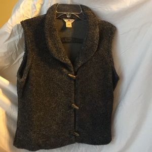 Woolrich dark gray/black wool vest